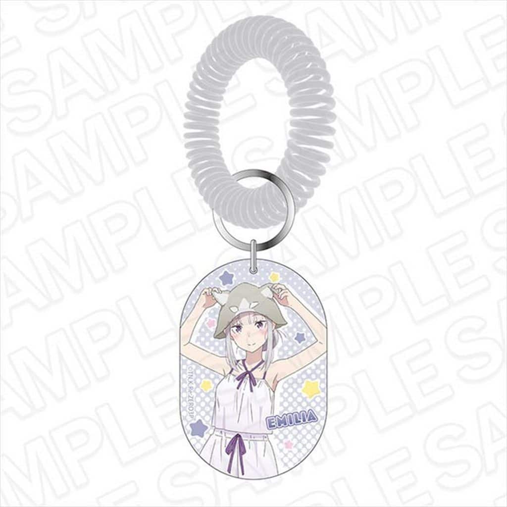Emilia (Sauna Ver.) Sento-Style Keychain Re:Zero