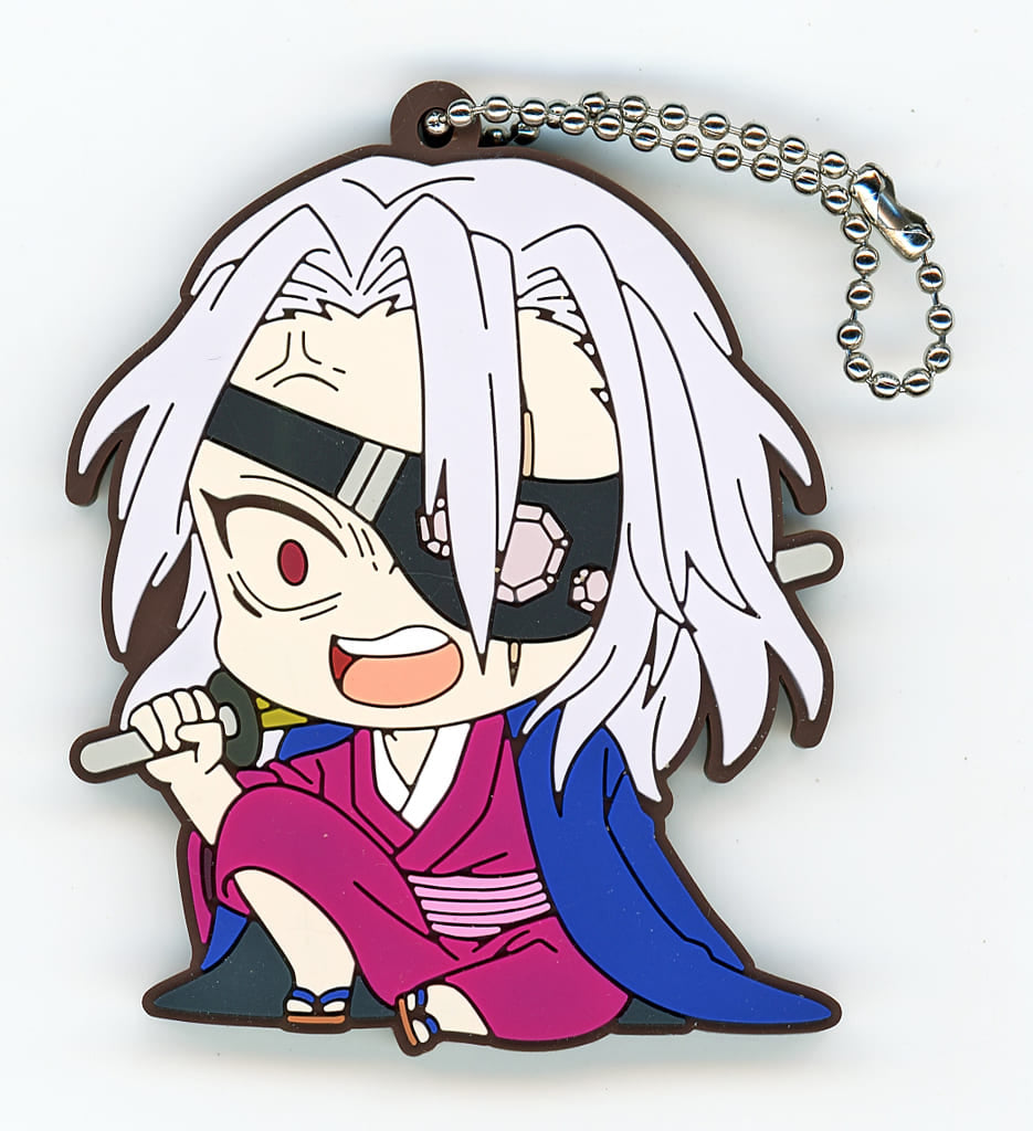 Tengen Uzui Demon Slayer: Kimetsu no Yaiba ViVimus Hashira Training Arc Rubber Keychain by Movic, Approx. 6–7 cm