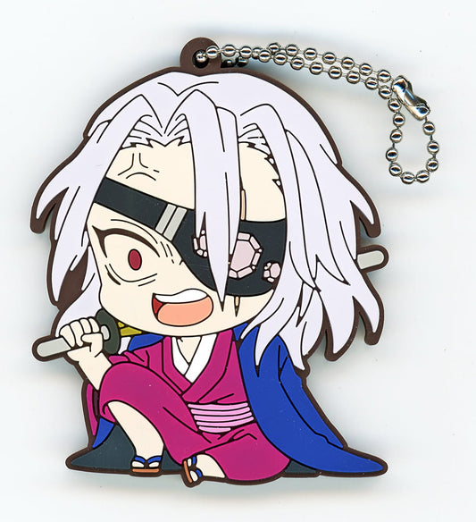 Tengen Uzui Demon Slayer: Kimetsu no Yaiba ViVimus Hashira Training Arc Rubber Keychain by Movic, Approx. 6–7 cm