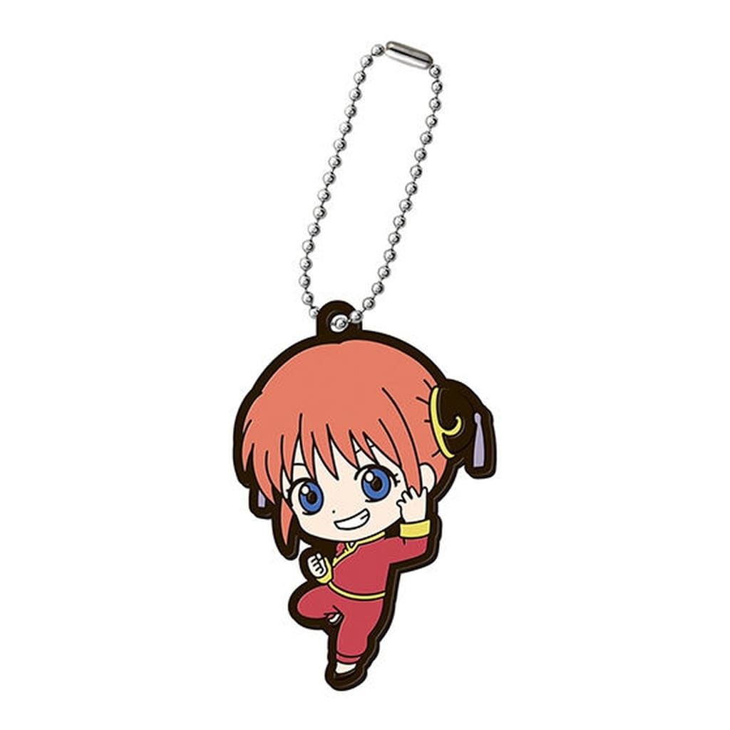 Kagura Gintama Capsule Rubber Mascot 02 Keychain, Approx. 6 cm, Bandai Pre-Owned