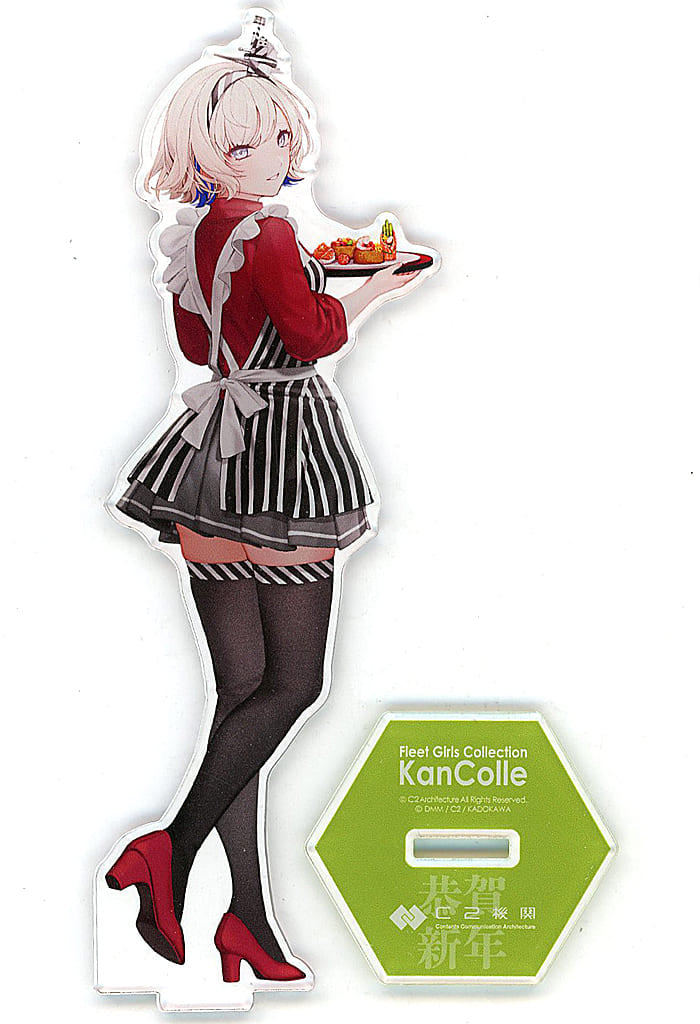 Kantai Collection Acrylic Stand - Osechi Mode, Approx. 14 cm, Pre-owned