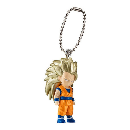 Super Saiyan 3 Son Goku Mini Swing Keychain - Dragon Ball Swing Collection DAIMA2 (Approx. 4.3 cm) Bandai - Pre-owned