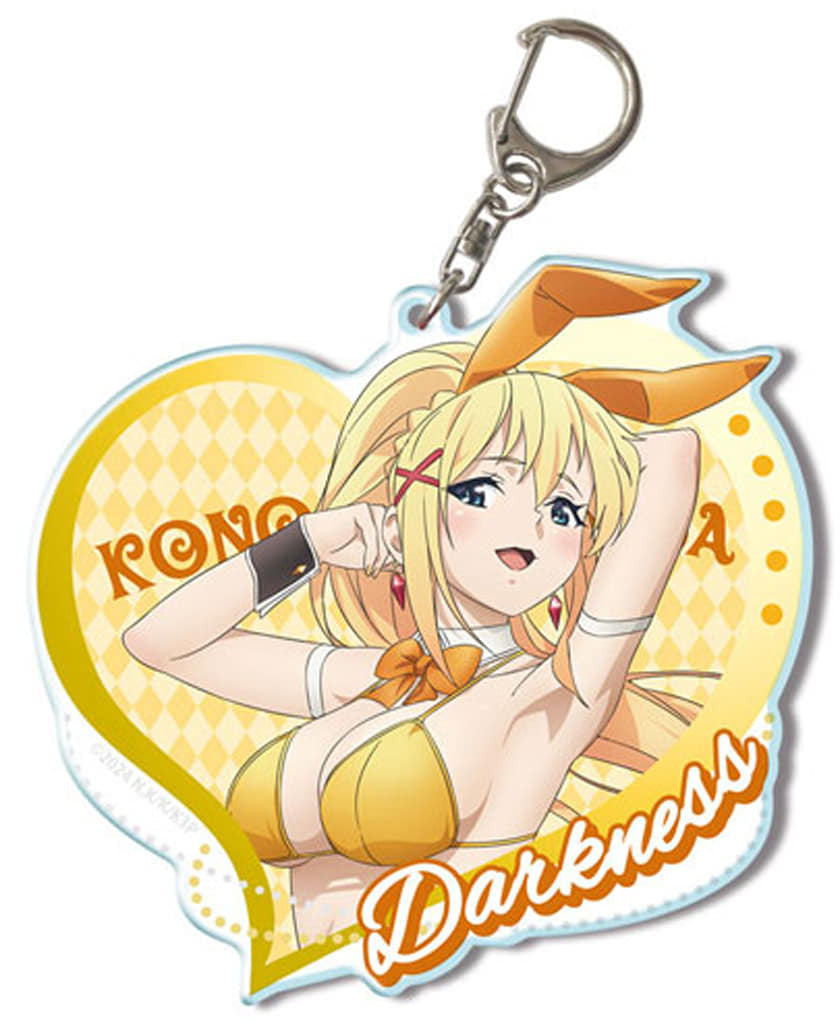 KonoSuba 3 Darkness Bunny Swimsuit Big Acrylic Keychain