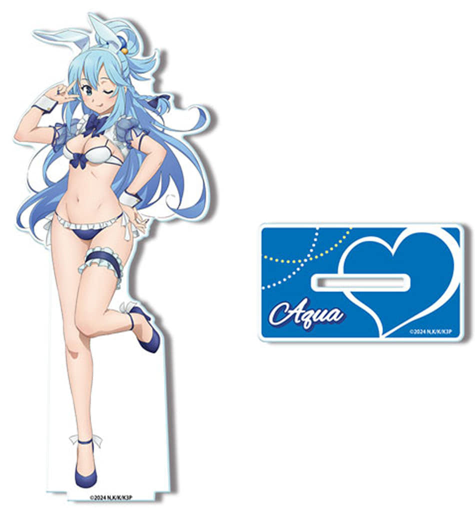 KonoSuba 3 Design 01 Aqua Bunny-Style Swimsuit Acrylic Stand