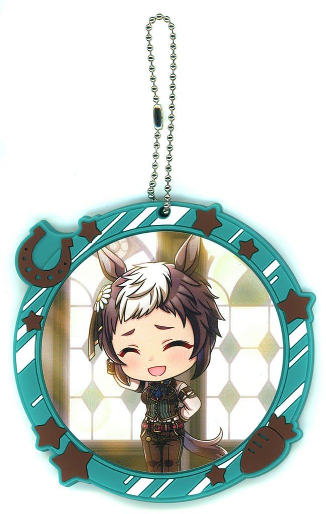 Mejiro Ryan Full-Color Rubber Charm - Kyun Chara Illustrations H Prize (Ichiban Kuji Umamusume Pretty Derby 11) - BANDAI SPIRITS (Approx. 8cm)