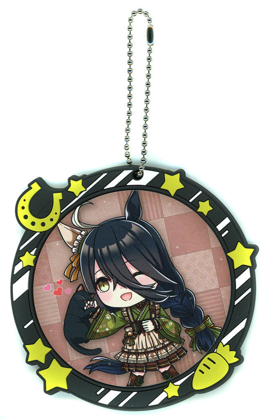 Manhattan Cafe Full-Color Rubber Charm - Kyun Chara Illustrations (Ichiban Kuji Uma Musume Pretty Derby 11th, Prize H) by BANDAI SPIRITS (Approx. 8cm)