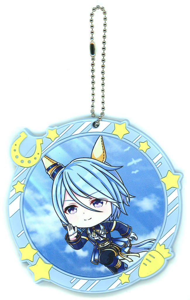K S Miracle Full-Color Rubber Charm - Kyun Chara Illustrations (Ichiban Kuji Uma Musume Pretty Derby 11) H Prize by BANDAI SPIRITS - ~8cm (Pre-owned)