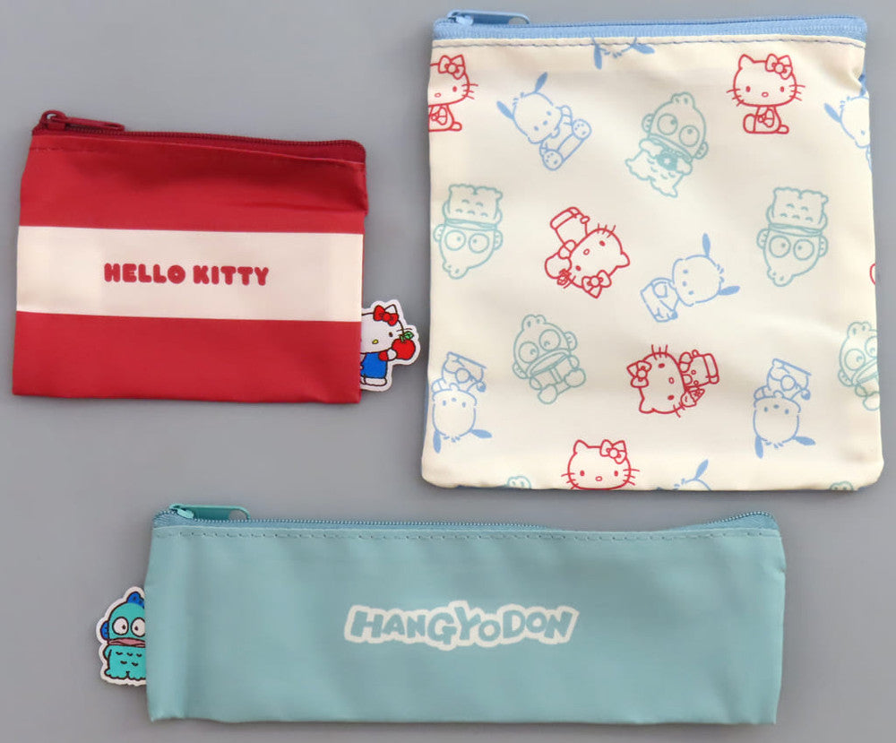 Sanrio Characters 3-Piece Pouch Set SPRiNG April 2025 Supplement