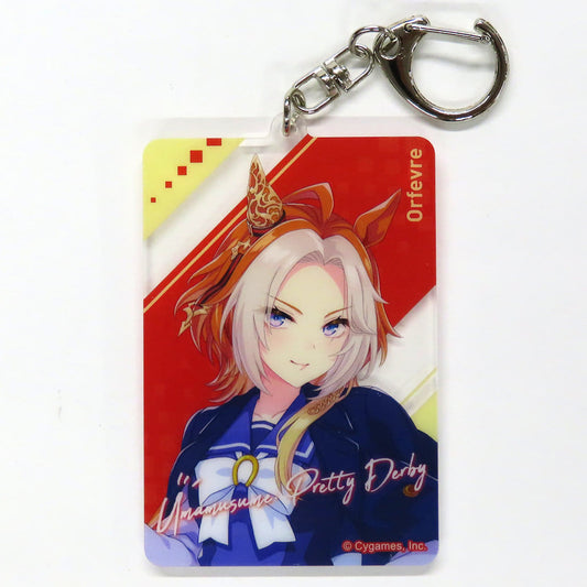 Orfevre Original Illustration Acrylic Keychain - Umamusume: Pretty Derby × 7-Eleven 4th Anniversary Campaign (Approx. 48×70mm, Dentsu Promotion Exe)