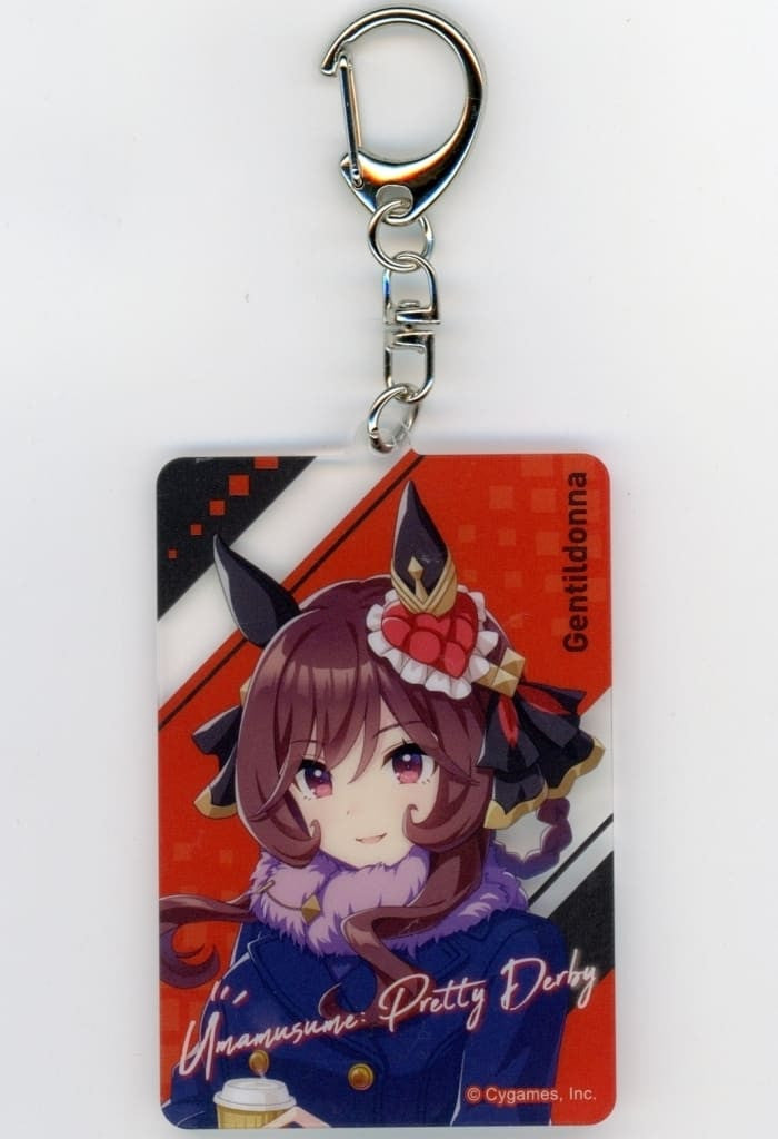 Gentildonna Acrylic Keyholder - Umamusume: Pretty Derby × 7-Eleven 4th Anniversary Campaign (Approx. 48×70mm)