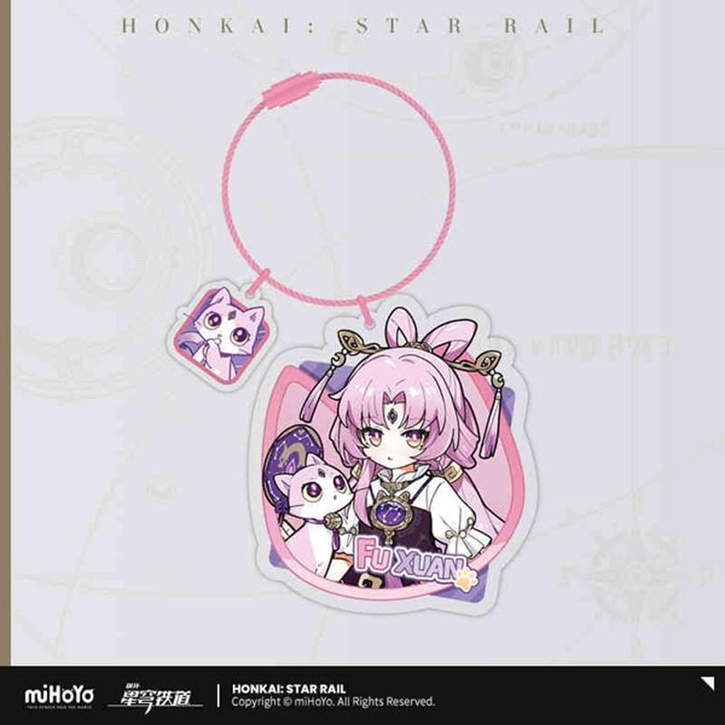 Fu Xuan Chibi Cat Series Acrylic Keychain Honkai: Star Rail