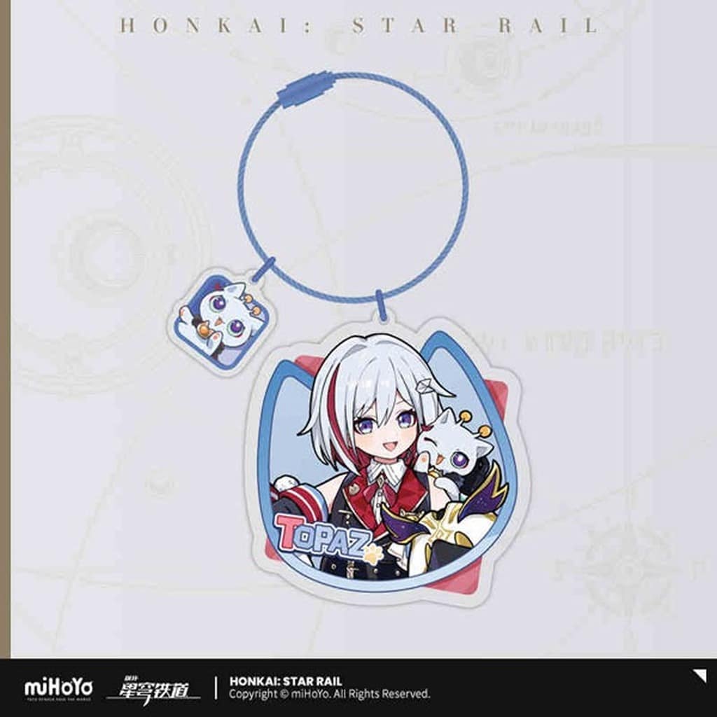 Topaz Chibi Cat Series Acrylic Keychain Honkai: Star Rail