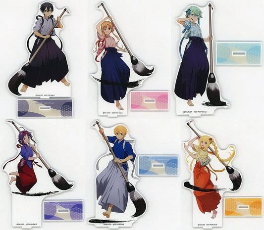 Sword Art Online Calligraphy Art BIG Acrylic Stand 6-Piece Set
