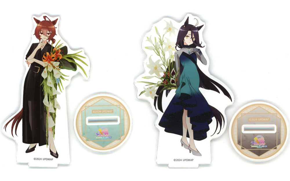 Agnes Tachyon & Manhattan Cafe Acrylic Stand 2-Piece Set - Animate Limited Blu-ray Bonus (Approx. 13cm, Pre-owned)
