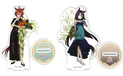 Agnes Tachyon & Manhattan Cafe Acrylic Stand 2-Piece Set - Animate Limited Blu-ray Bonus (Approx. 13cm, Pre-owned)