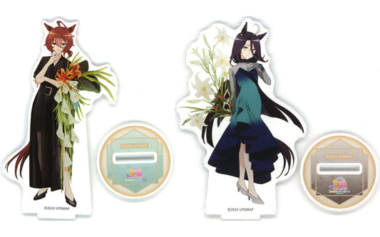 Agnes Tachyon & Manhattan Cafe Acrylic Stand 2-Piece Set - Animate Limited Blu-ray Bonus (Approx. 13cm, Pre-owned)