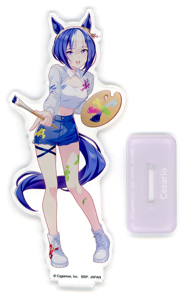 Cesario Big Acrylic Plate with Stand - Painter Style (Namco Promotion third) Namco Limited ~15cm Pre-owned