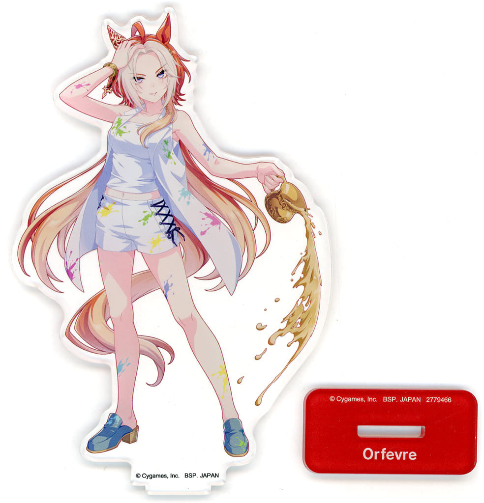 Orfevre Big Acrylic Plate with Stand - Painter Style Vol.3 (Umamusume Pretty Derby NAMCO Promotion third) Namco Limited, Approx. 15 cm
