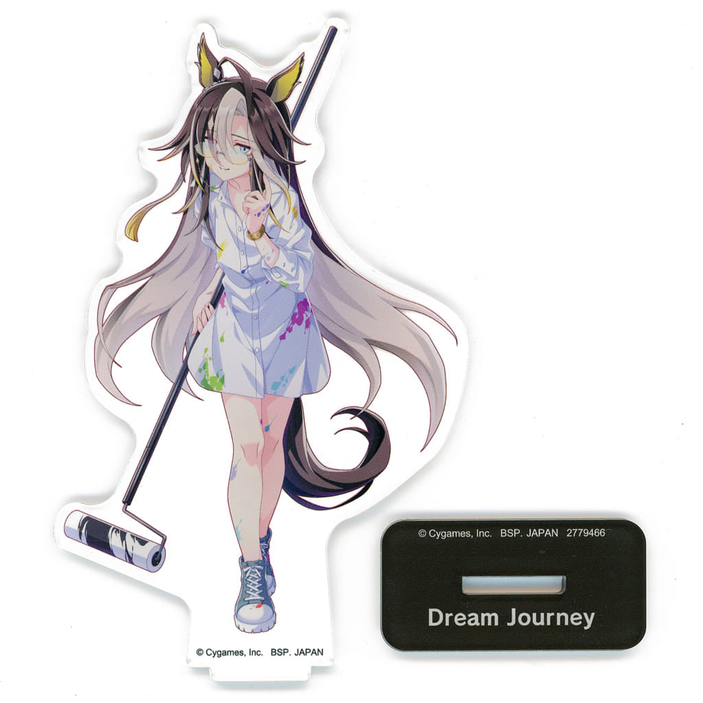 Dream Journey Big Acrylic Plate with Stand — Painter Style Vol.3 (Umamusume Pretty Derby NAMCO Promotion third) Namco Limited — Pre-owned