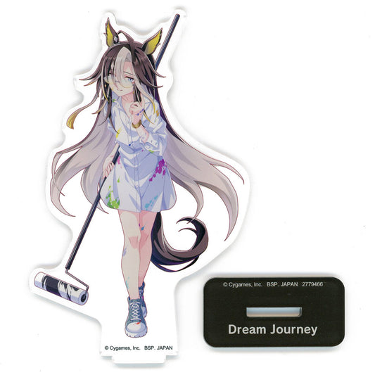 Dream Journey Big Acrylic Plate with Stand — Painter Style Vol.3 (Umamusume Pretty Derby NAMCO Promotion third) Namco Limited — Pre-owned