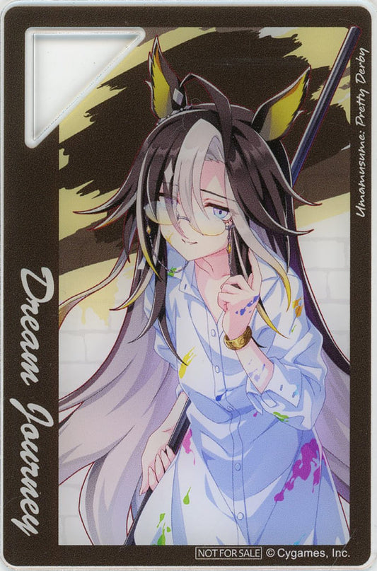 Dream Journey Mini Acrylic Plate Painter Style - Umamusume Pretty Derby (NAMCO Promotion third, Namco Crane Game Bonus, Used) - 80×55mm