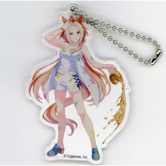 Orfevre Acrylic Keychain - Painter Style - Umamusume Pretty Derby NAMCO Promotion Third Charapop Store (Bandai Namco Amusement, Pre-owned)
