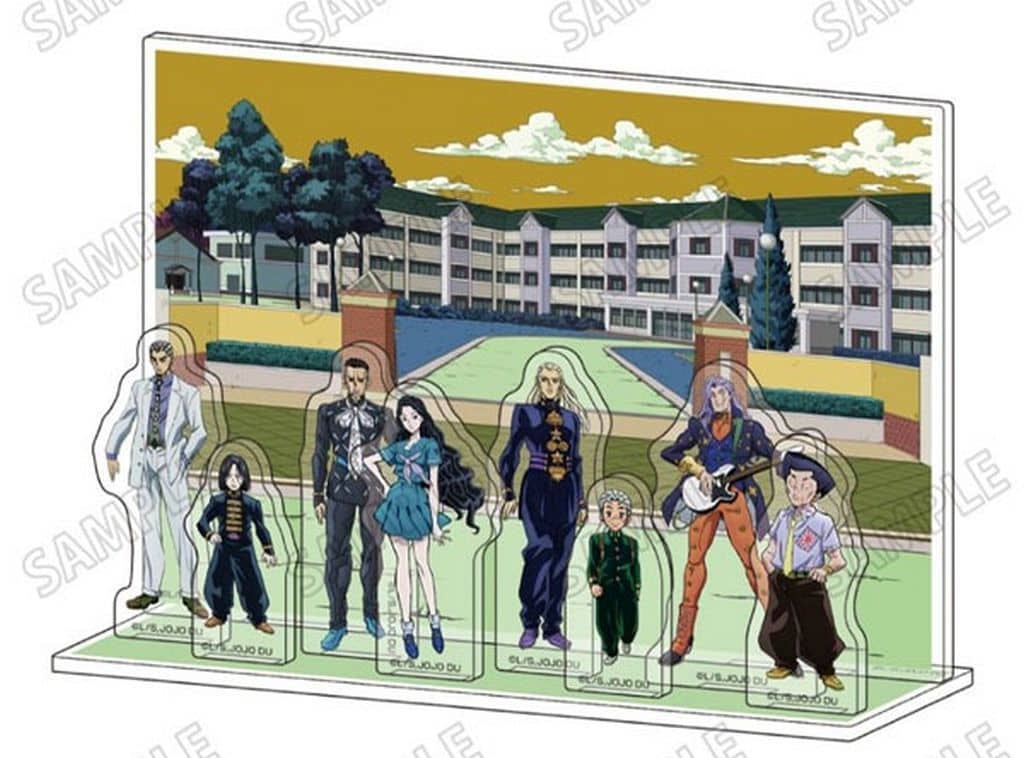 JoJo's Bizarre Adventure Part 4 "Diamond is Unbreakable" Acrylic Diorama [RE] - Group Scene - Medicos Entertainment (Approx. 230 mm)