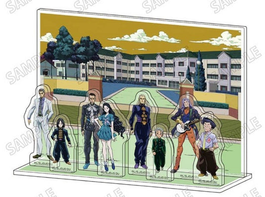 JoJo's Bizarre Adventure Part 4 "Diamond is Unbreakable" Acrylic Diorama [RE] - Group Scene - Medicos Entertainment (Approx. 230 mm)