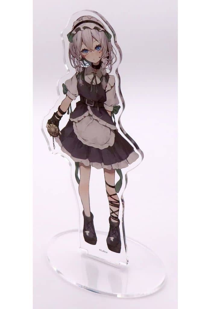 Sakuya Izayoi Acrylic Stand Yamikawaii Ver. Original Illustration Touhou Project x BOOK OFF Vol.2 A3 15cm