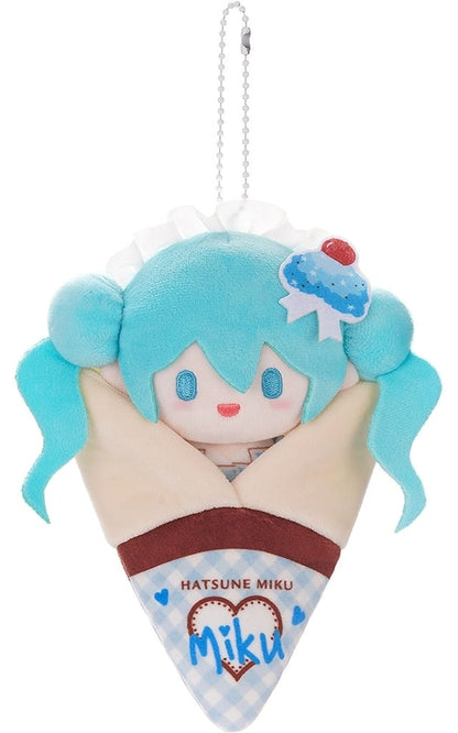 Hatsune Miku Crepe Mascot Strap C - VOCALOID Plush Strap Keychain (Good Smile Company, approx. 15×17 cm, Pre-owned)