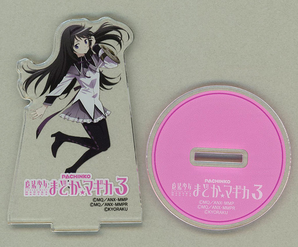 Homura Akemi Acrylic Stand - Puella Magi Madoka Magica (Approx. 75 mm, Pre-owned, Aniplex)