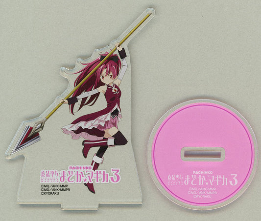 Kyoko Sakura Acrylic Stand - Puella Magi Madoka Magica Pachinko 3 SHAFT Illustration (Approx. 75 mm) Aniplex Pre-owned