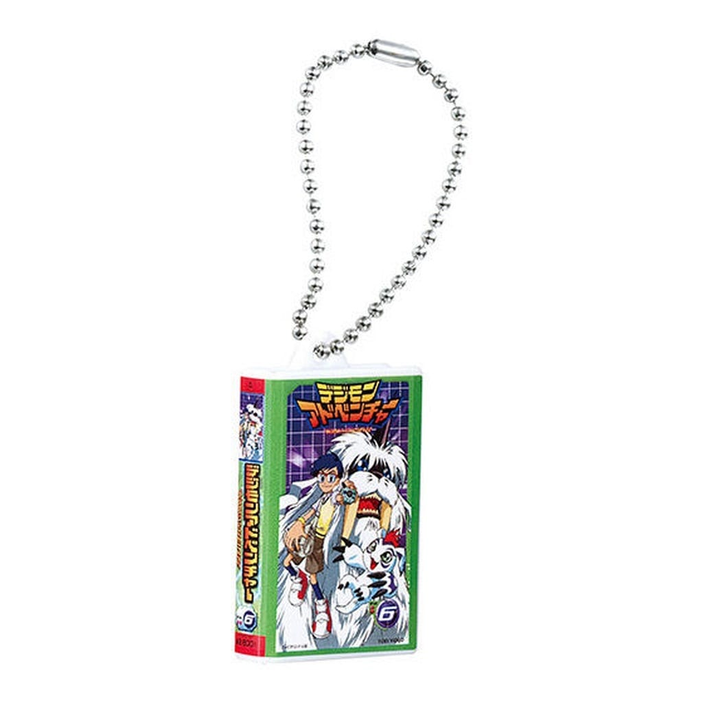 Digimon Adventure Video Tape Miniature Charm Collection Keychain