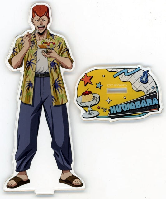 Kazuma Kuwabara Sweets ver. Acrylic Stand - Yu Yu Hakusho POP UP SHOP - Caravan (Pre-owned, Height Approx. 150 mm)