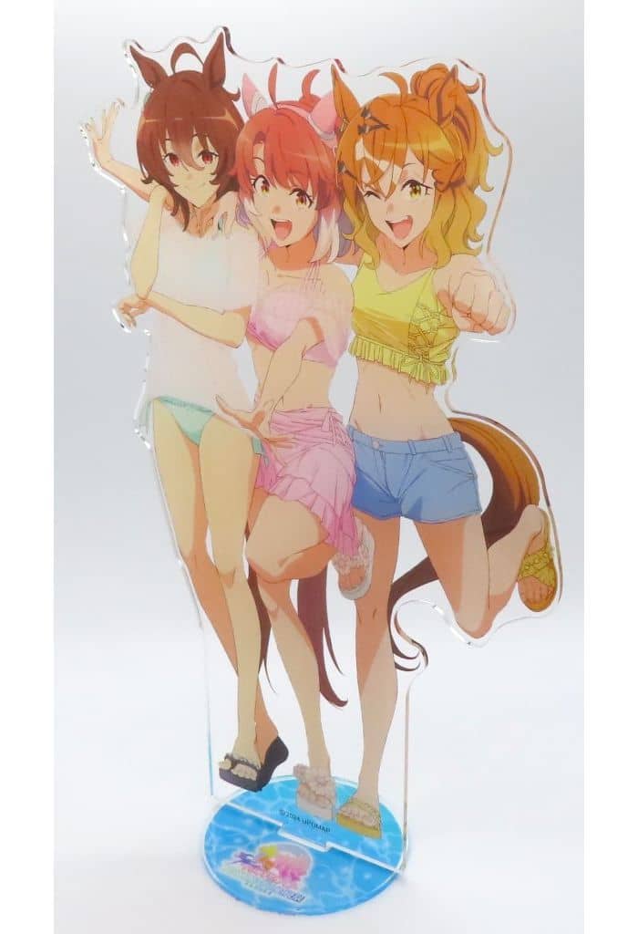 Group Illustration Big Acrylic Stand — Blu-ray Umamusume Pretty Derby – Beginning of a New Era TOHO animation STORE Bundle Bonus (Approx. 28cm, Pre-owned)