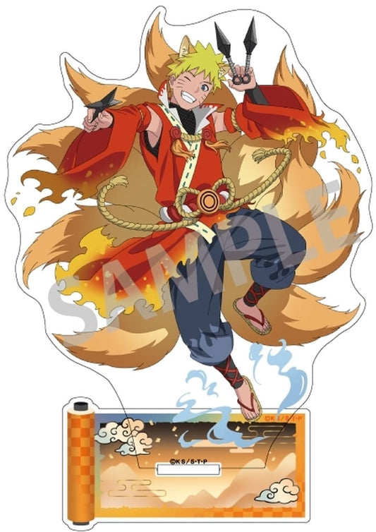 Naruto Uzumaki (Yokai Arrange Costume) Acrylic Stand - Naruto Shippuden - Kamio Japan - Approx. 166 x 122 x 3 mm (Pre-owned)