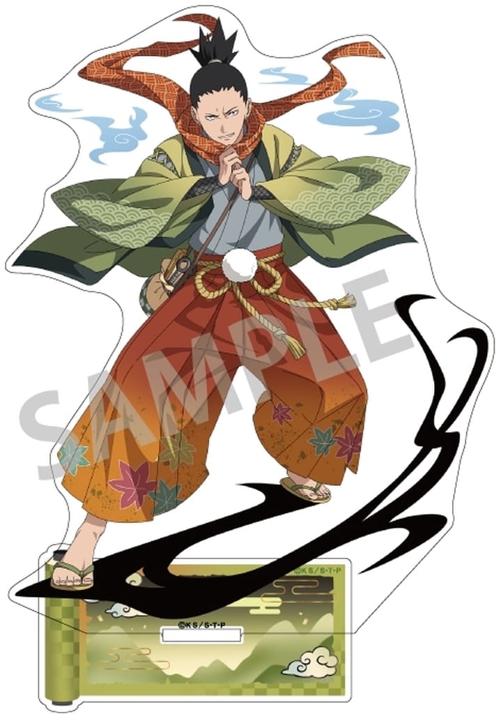 Shikamaru Nara Acrylic Stand (Youkai-Style Outfit) - Naruto: Shippuden - Approx. 166 x 122 x 3 mm - Kamio Japan - Pre-owned