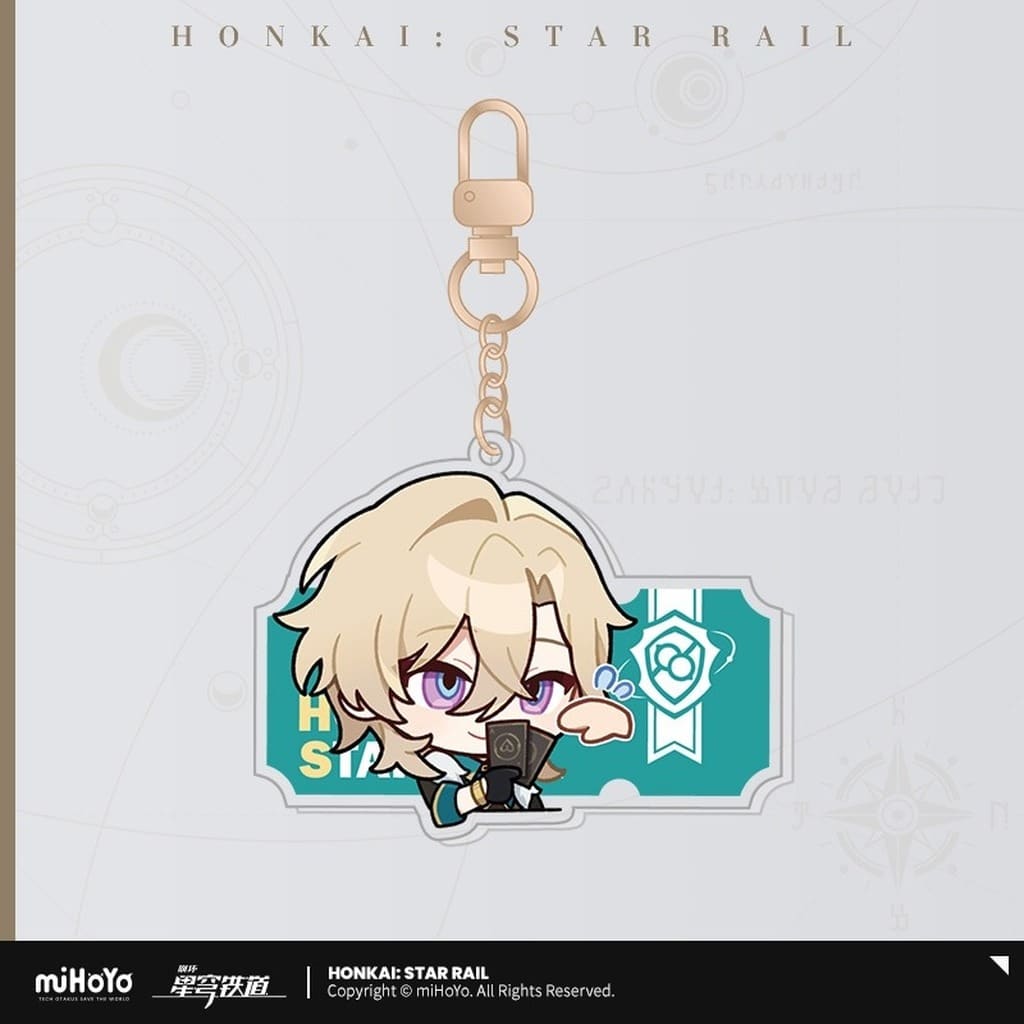 Aventurine Pom-Pom's Exhibition Room Acrylic Keychain