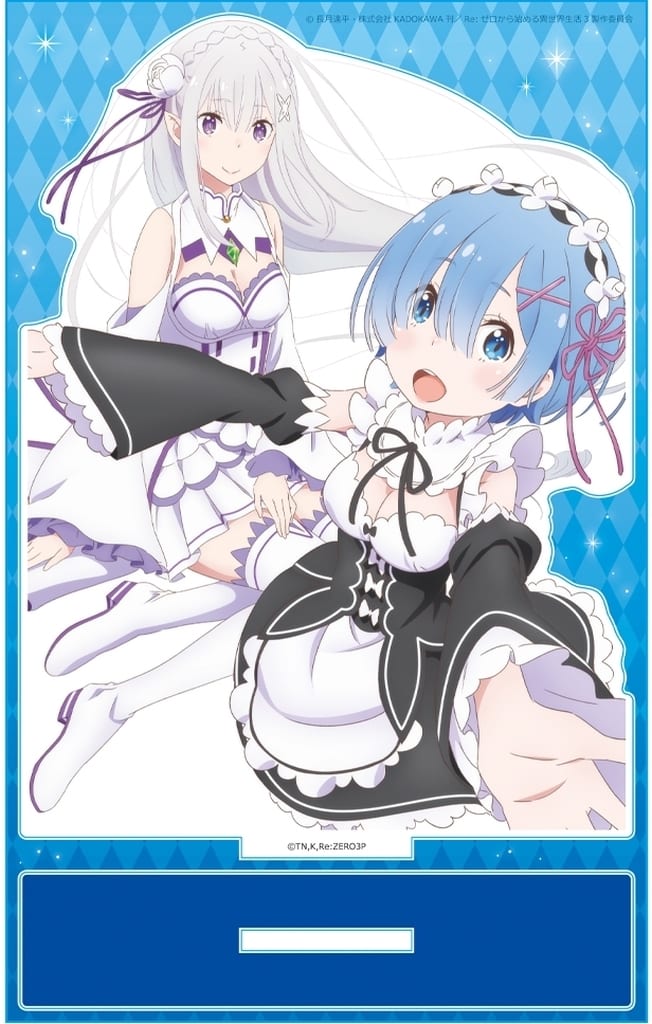 Emilia & Rem Acrylic Character Stand Re:ZERO