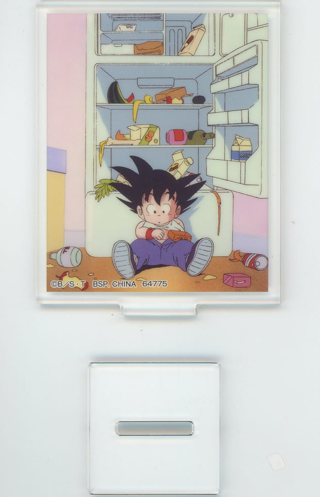Son Goku (Refrigerator Scene) Acrylic Stand - Ichiban Kuji Dragon Ball DRAGON HISTORY II E Prize - BANDAI SPIRITS - Length Approx. 8 cm (Pre-owned)