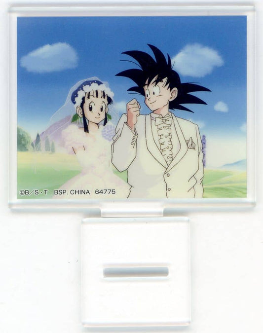 Chichi & Son Goku Acrylic Scene Stand E Prize - Ichiban Kuji Dragon Ball DRAGON HISTORY II (Bandai Spirits, Length Approx. 8 cm)