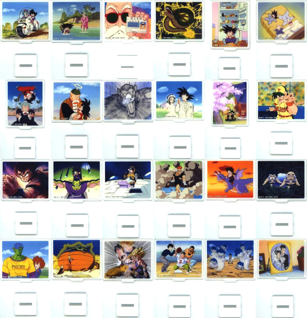 Dragon Ball DRAGON HISTORY II E Prize Scene Photo Acrylic Stand Full 24-Piece Set - BANDAI SPIRITS - Length Approx. 8 cm