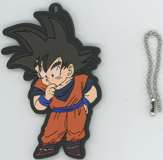 Son Goku Rubber Mascot Keychain - Ichiban Kuji Dragon Ball DRAGON HISTORY II F Prize (Bandai Spirits) Length Approx. 7 cm