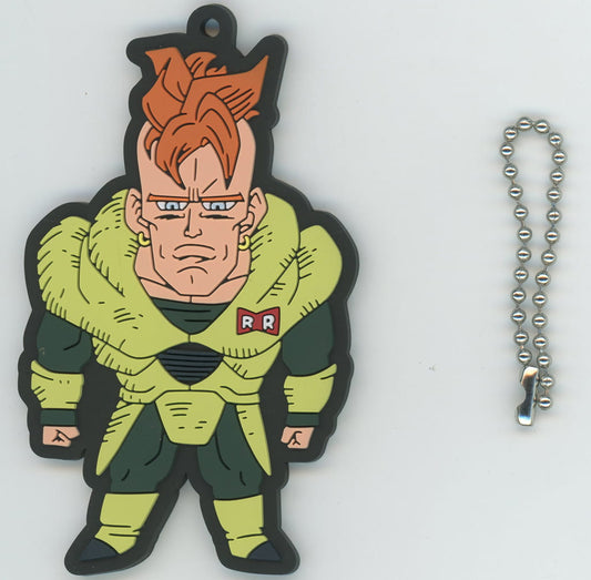 Android 16 Rubber Mascot Keychain - Ichiban Kuji Dragon Ball DRAGON HISTORY II F Prize (BANDAI SPIRITS, Length Approx. 7 cm)