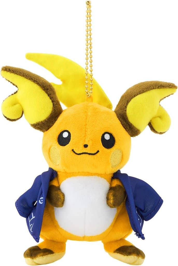 Raichu Mascot Plush - Pokémon Center Exclusive Mascot Plush (Approx. 13.5×6×17 cm)