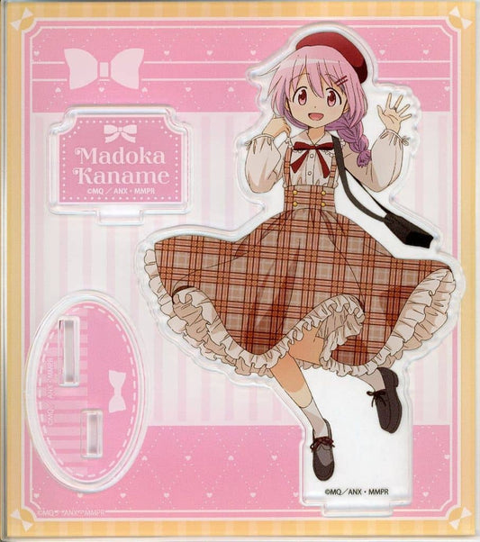 Madoka Kaname Acrylic Stand 'Girly Fashion' Ver. - Puella Magi Madoka Magica Movie Rebellion Pre-Release Item by BellHouse - Approx. 110 x 125 mm