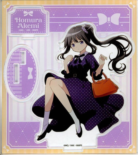 Homura Akemi Acrylic Stand Girly Fashion ver. - Puella Magi Madoka Magica Movie Rebellion - Belhouse - Pre-owned (Approx. 110 x 125 mm)