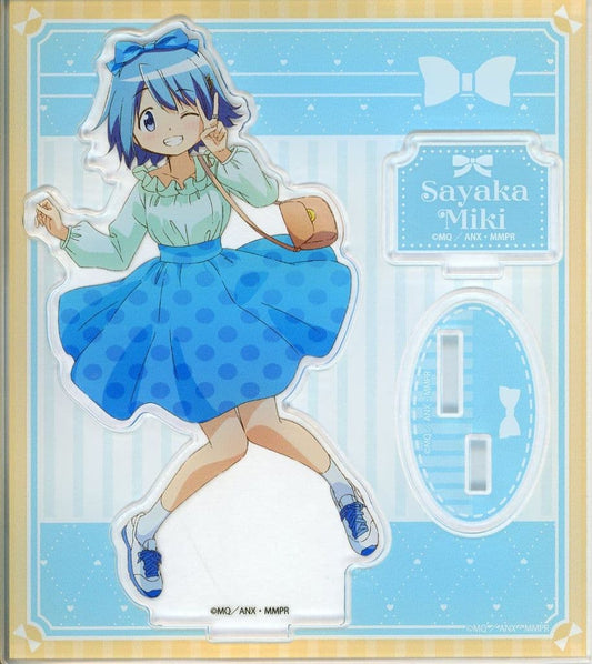 Sayaka Miki Acrylic Stand - Puella Magi Madoka Magica - Girly Fashion ver. (Bellhouse) Approx. 110 x 125 mm - Pre-owned
