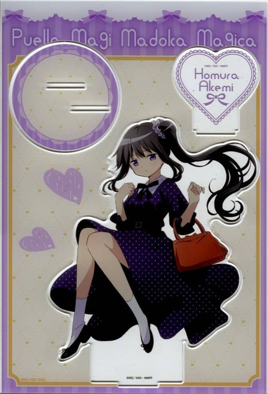 Homura Akemi MEGA Acrylic Stand - Puella Magi Madoka Magica Girly Fashion ver. (Approx. 170 x 250 mm) Bellhouse Pre-owned