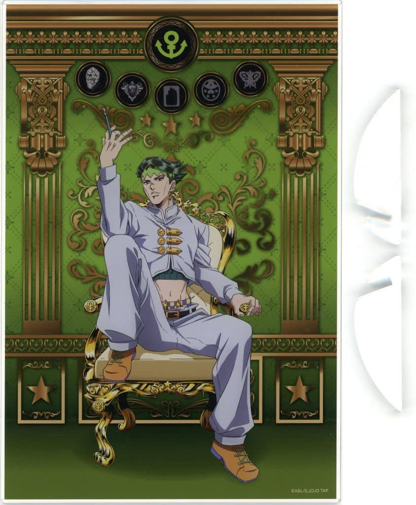 Rohan Kishibe Acrylic Board - JoJo's Bizarre Adventure JOJO WORLD 3 Mini Game "Joestar Family Dinner" A Prize (Approx. 143 x 210 mm) Bandai Namco Amusement